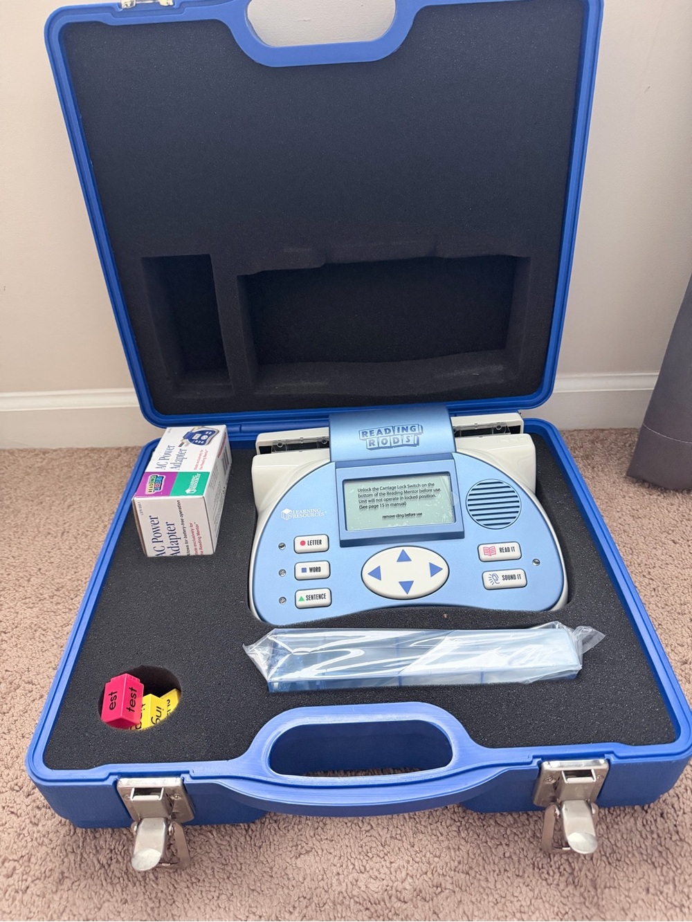 Learning Resources Reading Rods Reading Mentor Talking Phonics Reader w/ Case